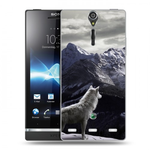 Дизайнерский пластиковый чехол для Sony Xperia S Волки