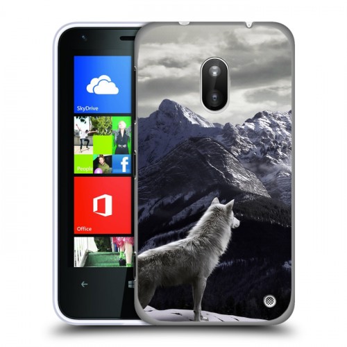 Дизайнерский пластиковый чехол для Nokia Lumia 620 Волки