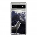Дизайнерский силиконовый с усиленными углами чехол для Google Pixel 6a Волки