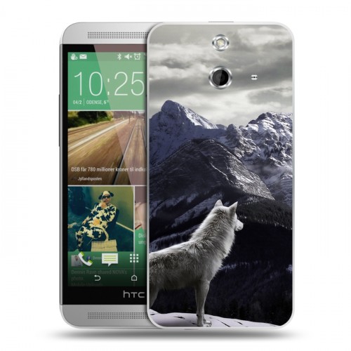 Дизайнерский пластиковый чехол для HTC One E8 Волки