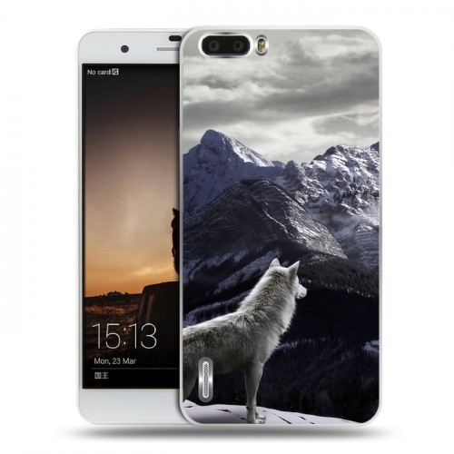 Дизайнерский силиконовый чехол для Huawei Honor 6 Plus Волки