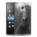 Дизайнерский пластиковый чехол для Sony Xperia acro S Волки