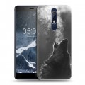 Дизайнерский пластиковый чехол для Nokia 5.1 Волки