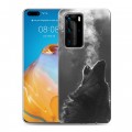 Дизайнерский пластиковый чехол для Huawei P40 Pro Волки