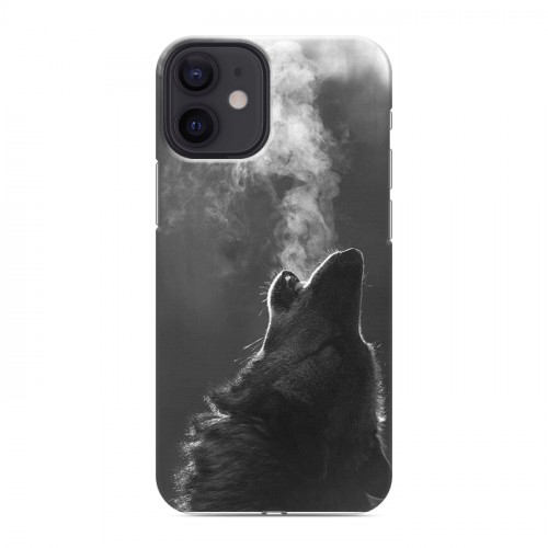 Дизайнерский пластиковый чехол для Iphone 12 Mini Волки