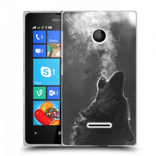 Дизайнерский пластиковый чехол для Microsoft Lumia 435 Волки