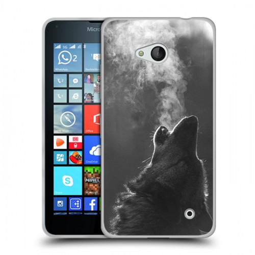 Дизайнерский пластиковый чехол для Microsoft Lumia 640 Волки