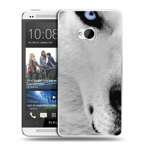 Дизайнерский пластиковый чехол для HTC One (M7) Dual SIM Волки