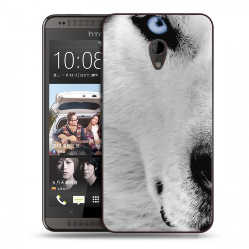 Дизайнерский пластиковый чехол для HTC Desire 700 Волки