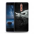 Дизайнерский пластиковый чехол для Nokia 8 Волки