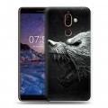 Дизайнерский пластиковый чехол для Nokia 7 Plus Волки