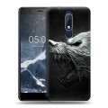 Дизайнерский пластиковый чехол для Nokia 5.1 Волки