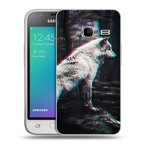 Дизайнерский силиконовый чехол для Samsung Galaxy J1 mini (2016) Волки