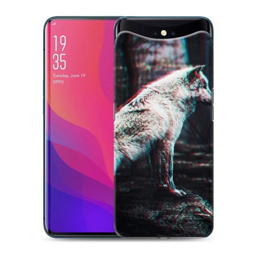 Дизайнерский силиконовый чехол для OPPO Find X Волки