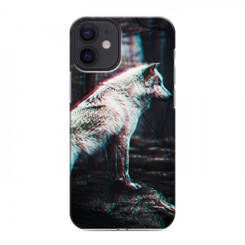Дизайнерский силиконовый с усиленными углами чехол для Iphone 12 Mini Волки