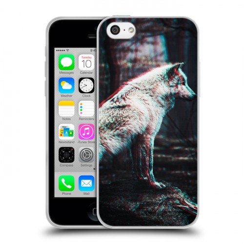Дизайнерский пластиковый чехол для Iphone 5c Волки