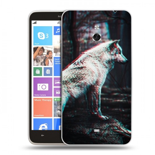 Дизайнерский пластиковый чехол для Nokia Lumia 1320 Волки