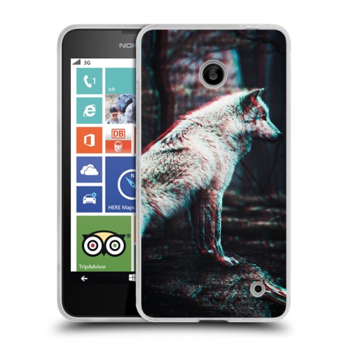 Дизайнерский пластиковый чехол для Nokia Lumia 630/635 Волки