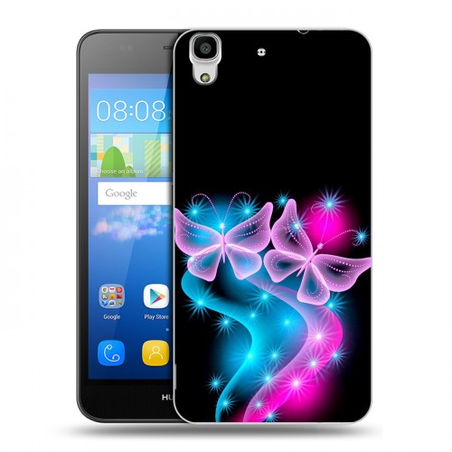 Дизайнерский пластиковый чехол для Huawei Y6 Бабочки