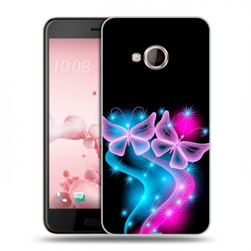 Дизайнерский пластиковый чехол для HTC U Play Бабочки