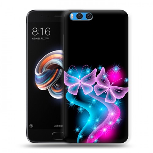 Дизайнерский силиконовый чехол для Xiaomi Mi Note 3 Бабочки