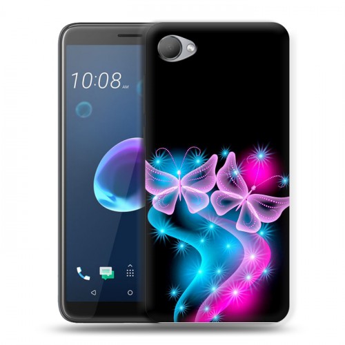 Дизайнерский пластиковый чехол для HTC Desire 12 Бабочки