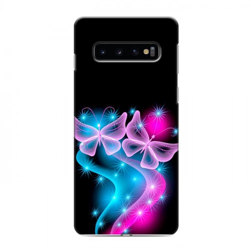 Дизайнерский силиконовый чехол для Samsung Galaxy S10 Бабочки