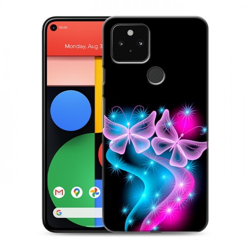 Дизайнерский пластиковый чехол для Google Pixel 5 Бабочки