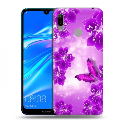 Дизайнерский пластиковый чехол для Huawei Y6 (2019) Бабочки