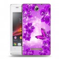 Дизайнерский пластиковый чехол для Sony Xperia E Бабочки