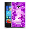 Дизайнерский пластиковый чехол для Microsoft Lumia 435 Бабочки