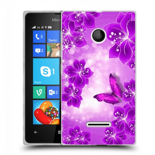 Дизайнерский пластиковый чехол для Microsoft Lumia 435 Бабочки