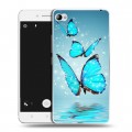 Дизайнерский пластиковый чехол для Lenovo S90 Бабочки
