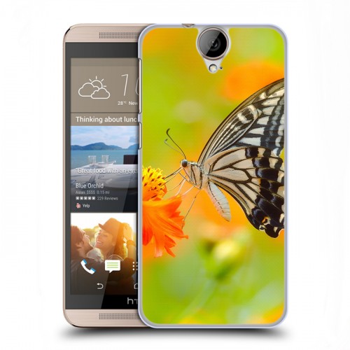 Дизайнерский пластиковый чехол для HTC One E9+ Бабочки