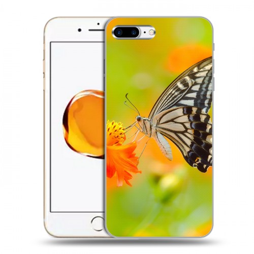 Дизайнерский силиконовый чехол для Iphone 7 Plus / 8 Plus Бабочки