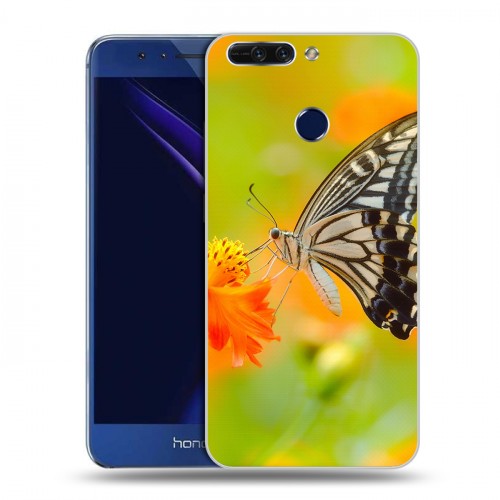 Дизайнерский пластиковый чехол для Huawei Honor 8 Pro Бабочки
