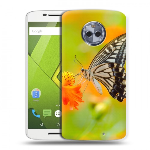 Дизайнерский пластиковый чехол для Motorola Moto X4 Бабочки
