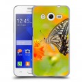 Дизайнерский пластиковый чехол для Samsung Galaxy Core 2 Бабочки