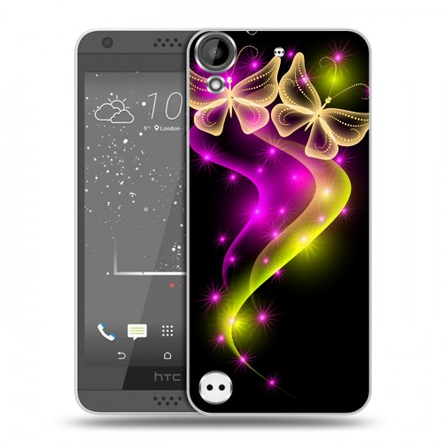 Дизайнерский пластиковый чехол для HTC Desire 530 Бабочки