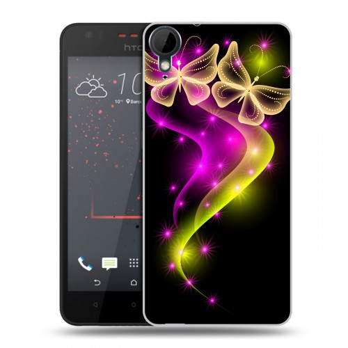 Дизайнерский пластиковый чехол для HTC Desire 825 Бабочки