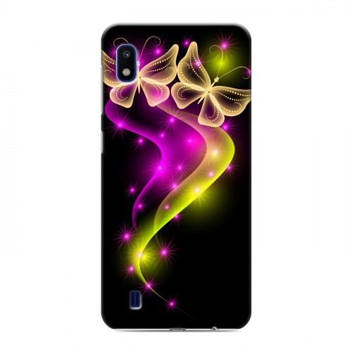 Дизайнерский пластиковый чехол для Samsung Galaxy A10 Бабочки