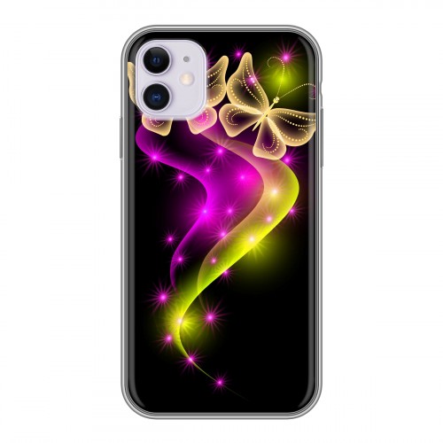 Дизайнерский пластиковый чехол для Iphone 11 Бабочки