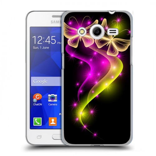 Дизайнерский пластиковый чехол для Samsung Galaxy Core 2 Бабочки