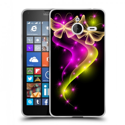Дизайнерский пластиковый чехол для Microsoft Lumia 640 XL Бабочки