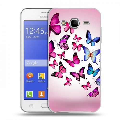Дизайнерский силиконовый чехол для Samsung Galaxy J7 Бабочки