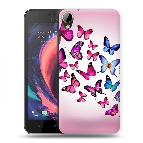 Дизайнерский пластиковый чехол для HTC Desire 10 Lifestyle Бабочки