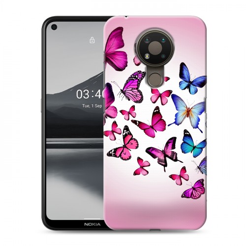 Дизайнерский пластиковый чехол для Nokia 3.4 Бабочки