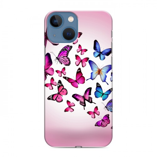 Дизайнерский пластиковый чехол для Iphone 13 Mini Бабочки