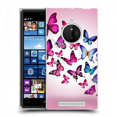 Дизайнерский пластиковый чехол для Nokia Lumia 830 Бабочки