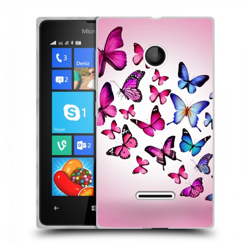 Дизайнерский пластиковый чехол для Microsoft Lumia 435 Бабочки